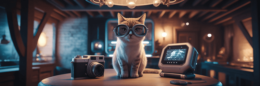 Create A Cat Fantasy With Stylish Glasses